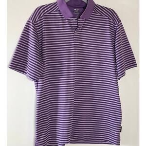 Callaway X Series Large Golf Polo Purple Stripe